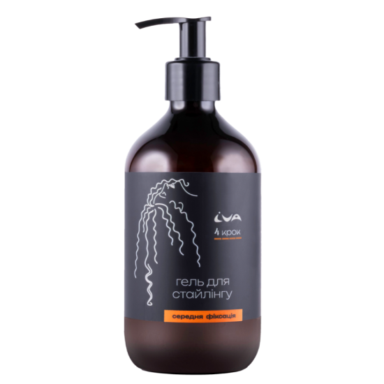 Гель для средней фиксации вьющихся волос 4 шаг IVA 