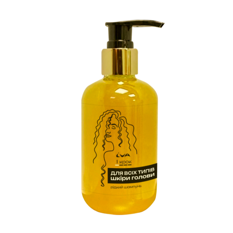 Жидкий шампунь для всех типов кожи головы 1 шаг IVA 