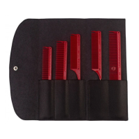 Набор расчесок для стилирования причесок Styling Comb Set Red JRL 