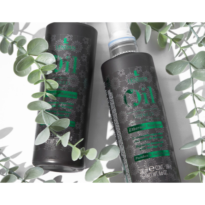 Крем-термозащита для волос с экстрактом моринги Moringa Repair Treatment Lendan 200 мл