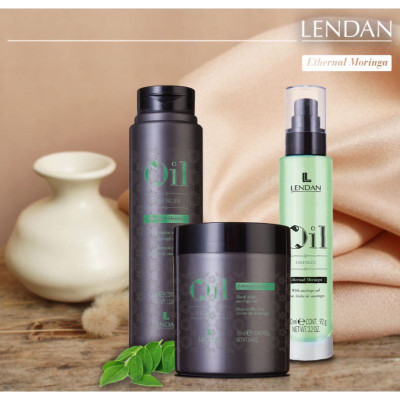 Крем-термозащита для волос с экстрактом моринги Moringa Repair Treatment Lendan 200 мл