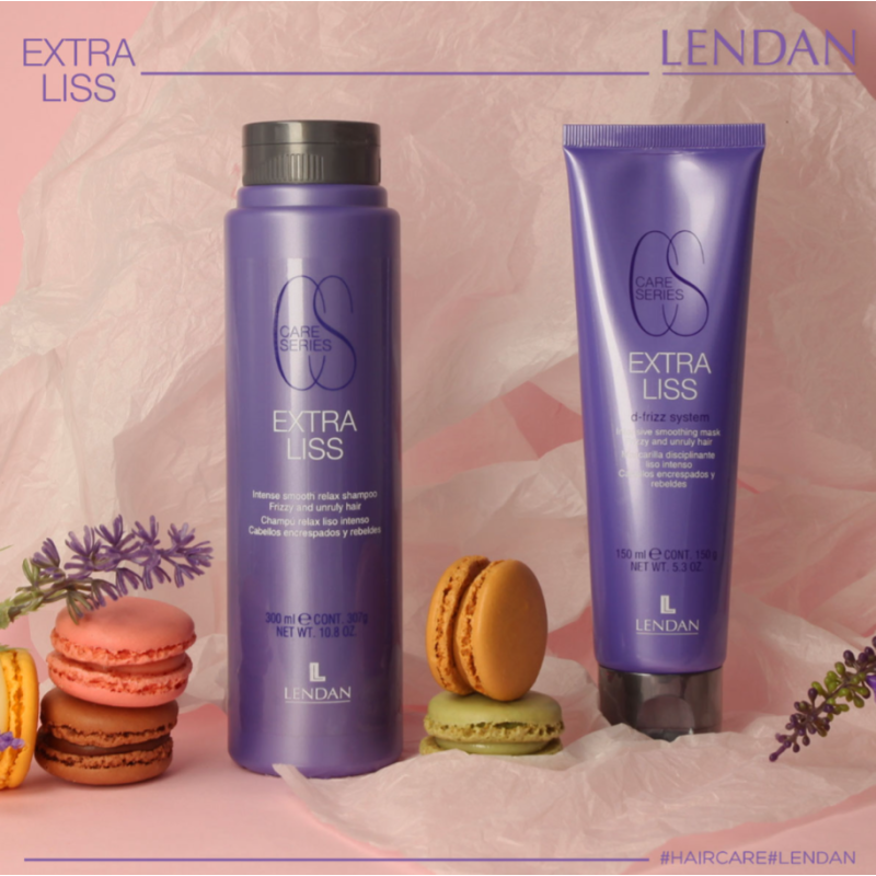 Маска для волос с разглаживающим эффектом Extra Liss Mask Lendan 
