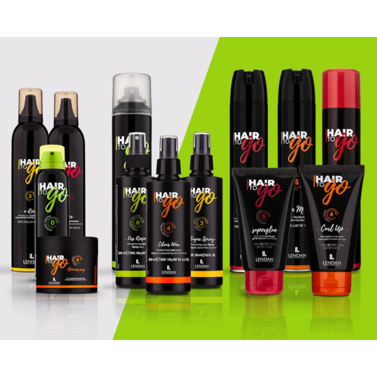 Завершающий спрей-блеск Hair To Go Polish Shine Spray Lendan 210 мл