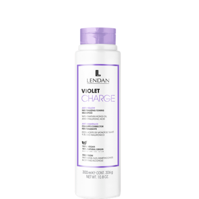 Шампунь для холодных оттенков и нейтрализации желтизны Violet Charge Shampoo Lendan 300 мл 