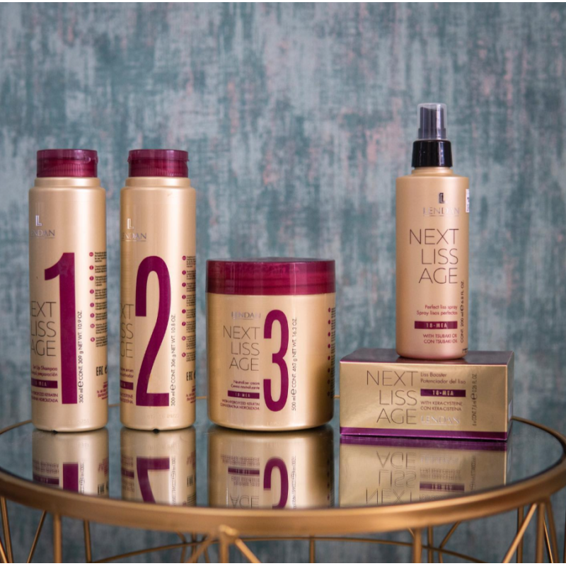 Спрей для гладкости волос термозащитный Next Liss Age Perfect Straight Spray Lendan 200 мл Спрей для гладкости волос термозащитный Next Liss Age Perfect Straight Spray Lendan 200 мл