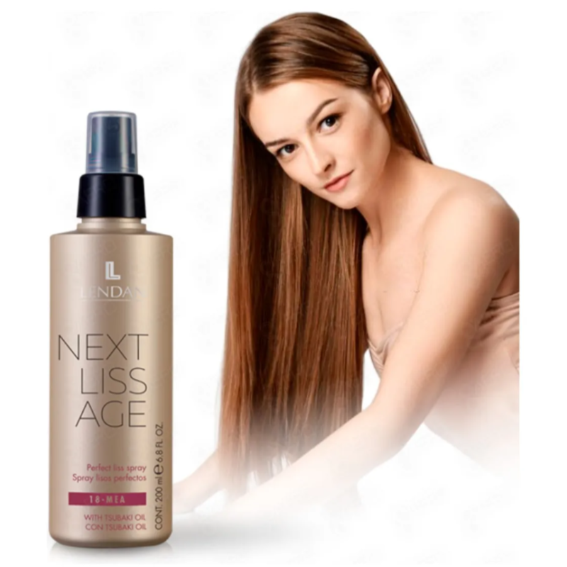 Спрей для гладкости волос термозащитный Next Liss Age Perfect Straight Spray Lendan 200 мл Спрей для гладкости волос термозащитный Next Liss Age Perfect Straight Spray Lendan 200 мл