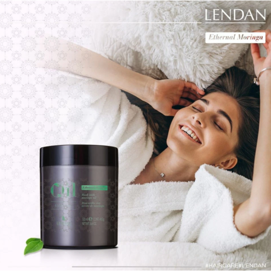 Увлажняющая антивозрастная маска для волос Ethernal Moringa Mask Lendan 500 мл
