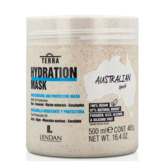 Зволожуюча та захисна маска для волосся Terra Hydration Mask Lendan 500 мл