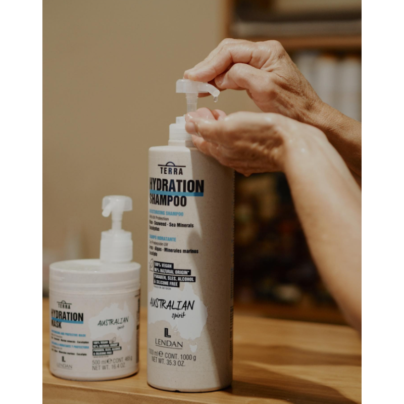 Зволожуюча та захисна маска для волосся Terra Hydration Mask Lendan 500 мл