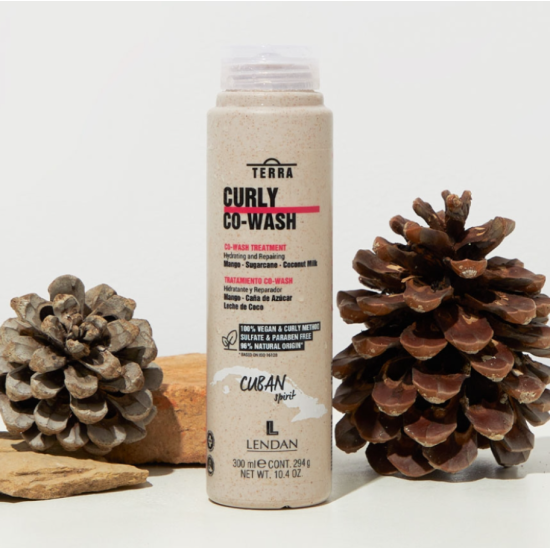 Увлажняющий шампунь для очищения волос Terra Curly Co-Wash Shampoo Lendan 300 мл