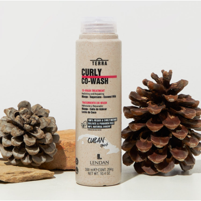 Увлажняющий шампунь для очищения волос Terra Curly Co-Wash Shampoo Lendan 300 мл