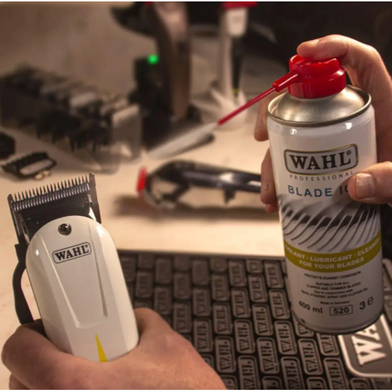 Аерозоль-спрей для догляду за ножами машинок та тримерів Wahl Blade Ice 400 мл