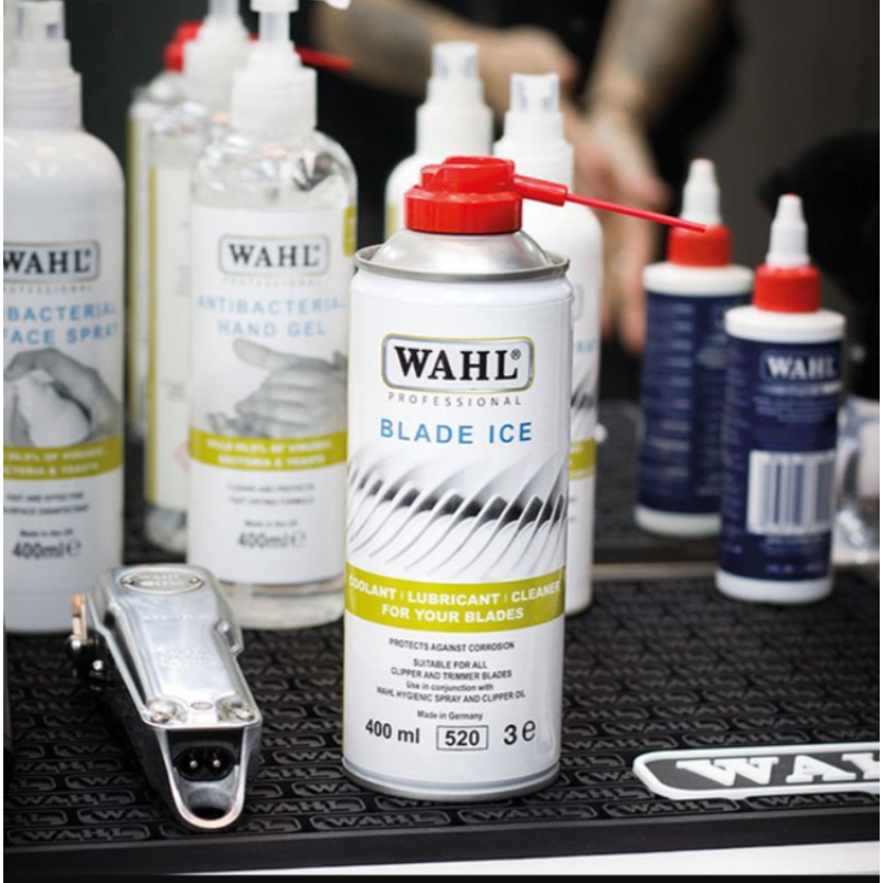 Аерозоль-спрей для догляду за ножами машинок та тримерів Wahl Blade Ice 400 мл