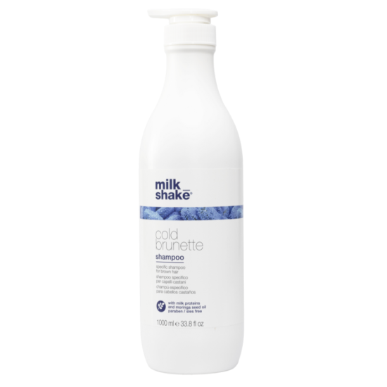 Шампунь для брюнеток із синім пігментом Cold Brunette Shampoo Milk Shake 
