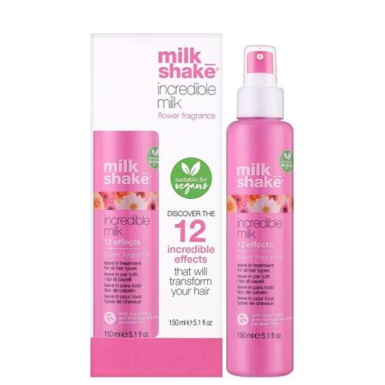 Несмываемое молочко для волос 12 эффектов Incredible Milk Flower Fragrance Milk Shake 150 мл 