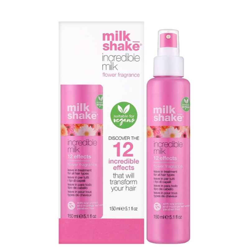 Несмываемое молочко для волос 12 эффектов Incredible Milk Flower Fragrance Milk Shake 150 мл 