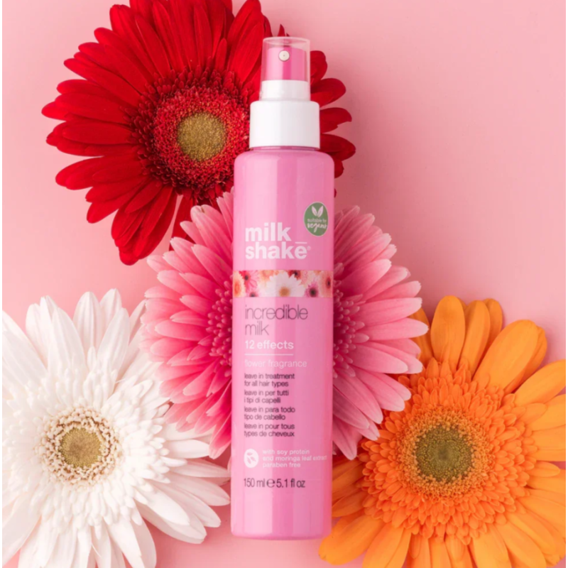 Несмываемое молочко для волос 12 эффектов Incredible Milk Flower Fragrance Milk Shake 150 мл 