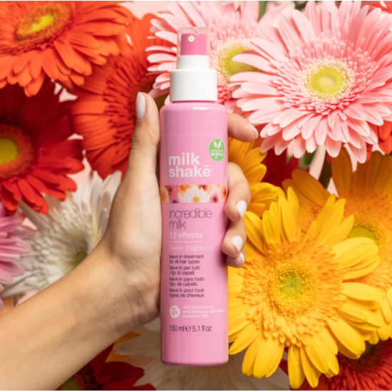 Несмываемое молочко для волос 12 эффектов Incredible Milk Flower Fragrance Milk Shake 150 мл 