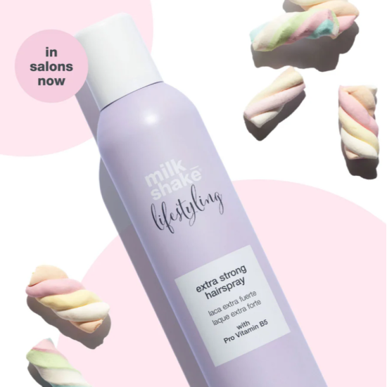 Лак для волосся сильної фіксації Hairspray Lifestyling Milk Shake 500 мл 