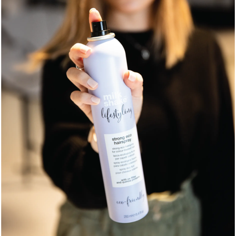 Лак для волосся сильної фіксації Hairspray Lifestyling Milk Shake 500 мл 