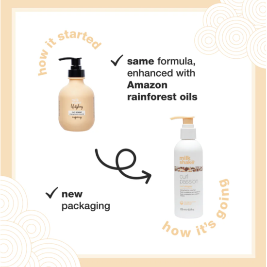 Флюид для укладки и разделения вьющихся волос Shaper Curl Passion Milk Shake 200 мл 
