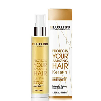 Кератиновая сыворотка Luxliss KERATIN Protein Replenish Hair Serum 50 мл