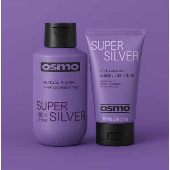 Маска проти жовтизни пофарбованого світлого та натурального волосся Super Silver New Osmo 400 мл