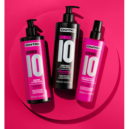 Розгладжуючий незмивний кератиновий спрей для волосся Wonder 10 Osmo 25 мл