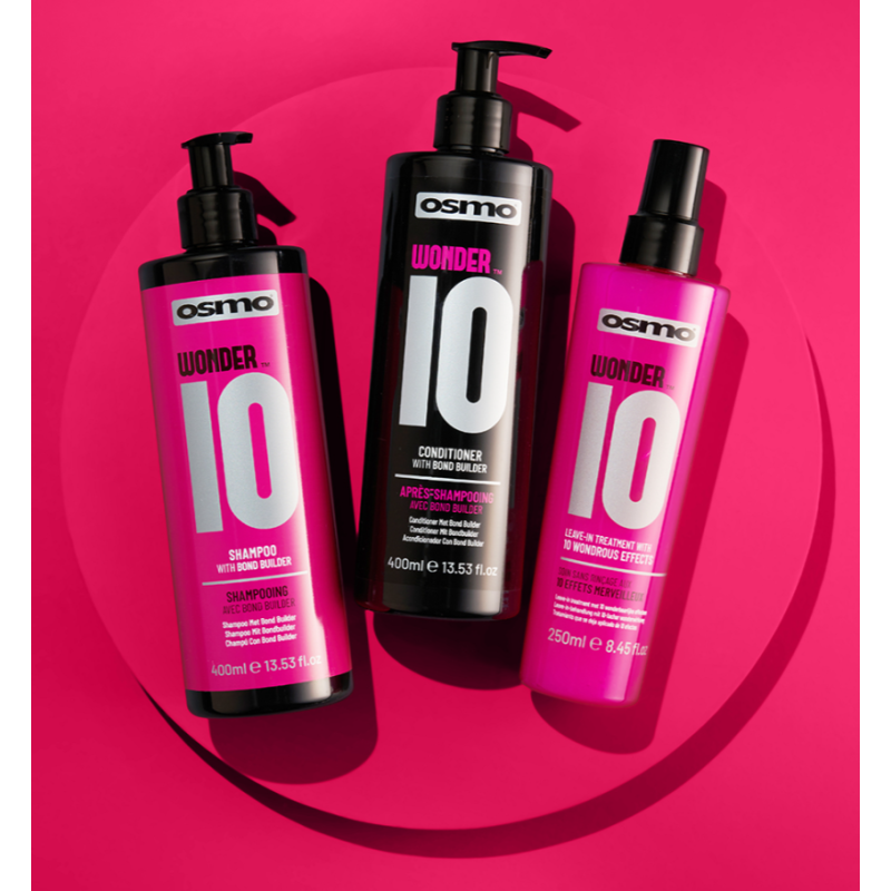 Розгладжуючий незмивний кератиновий спрей для волосся Wonder 10 Osmo 25 мл