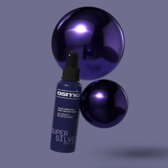 Спрей проти жовтизни пофарбованого світлого та натурального волосся Super Silver New Osmo 100 мл