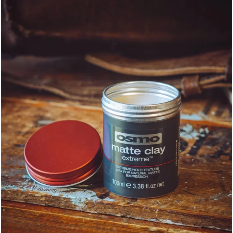 Воск матовый экстра сильной фиксации для укладки волос Matte Clay Extreme New Osmo 100 мл