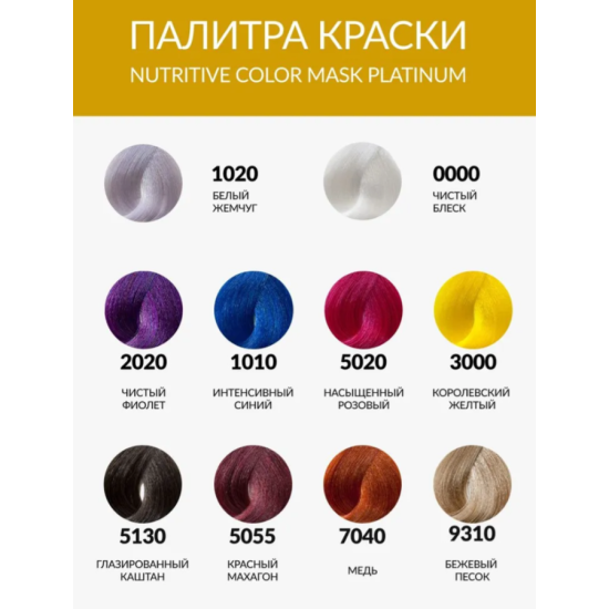Тонуюча фарба-маска для волосся Platinum Hipertin 100 мл