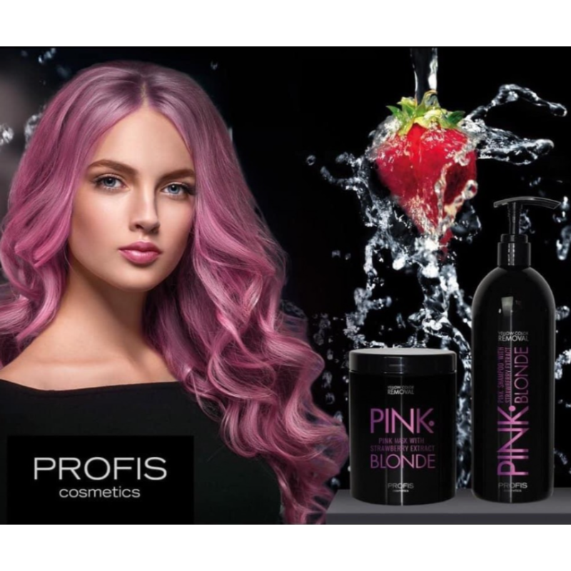 Маска рожева з екстрактом полуниці Pink Blond Profis 1000 мл