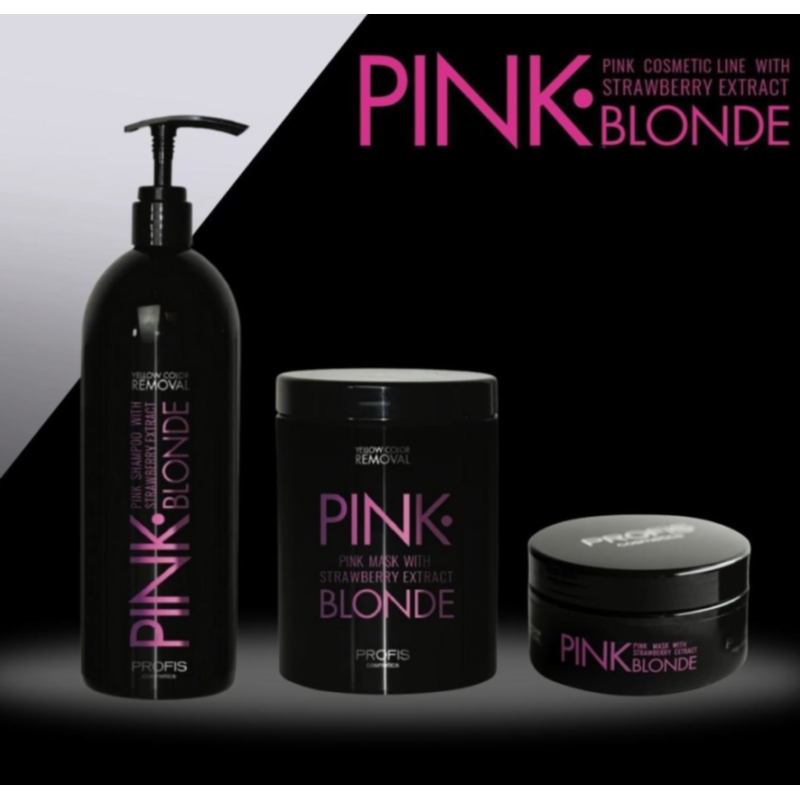 Шампунь рожевий з екстрактом полуниці Pink Blond Profis 1000 мл