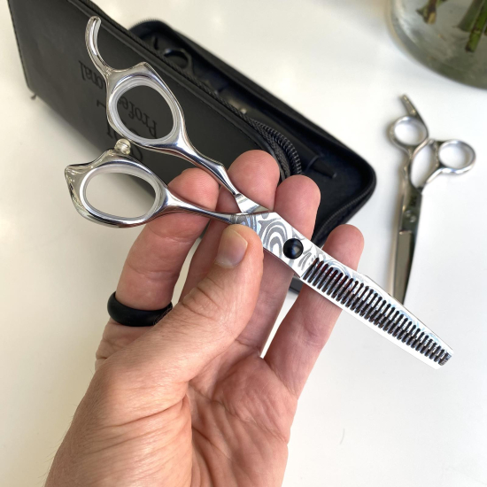 Професійні філірувальні перукарні ножиці Damasteel Elite SPL 6.0 