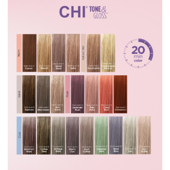 Тонер кремовий безаміачний для волосся Tone&Gloss CHI 85 г