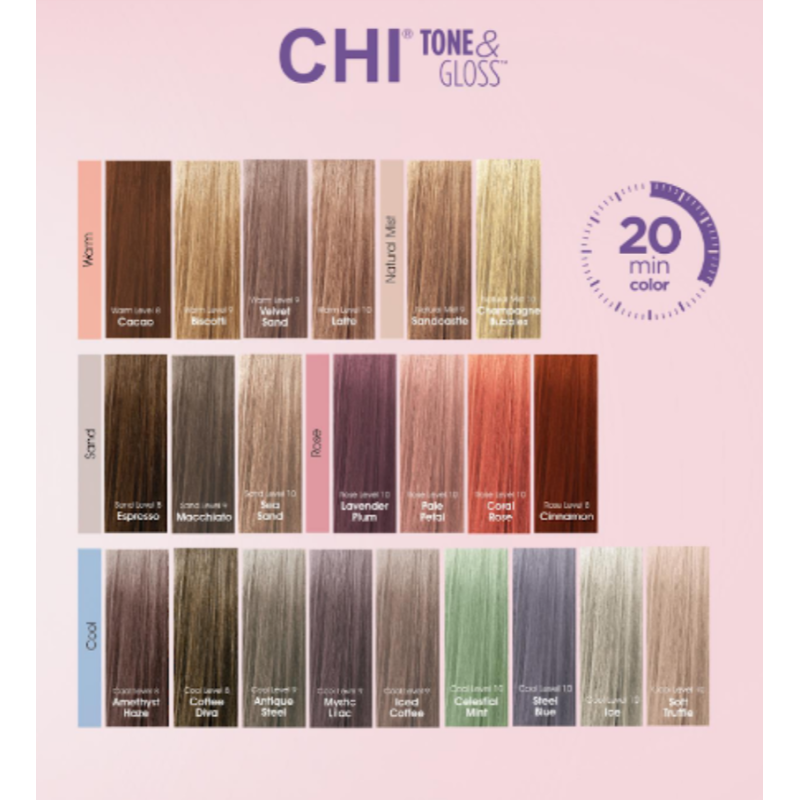Тонер кремовий безаміачний для волосся Tone&Gloss CHI 85 г
