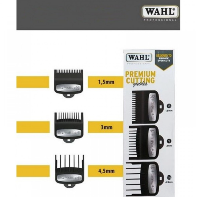 Набор насадок Wahl Premium 3 Pack 1,5, 3, 4,5 мм 03354-5001