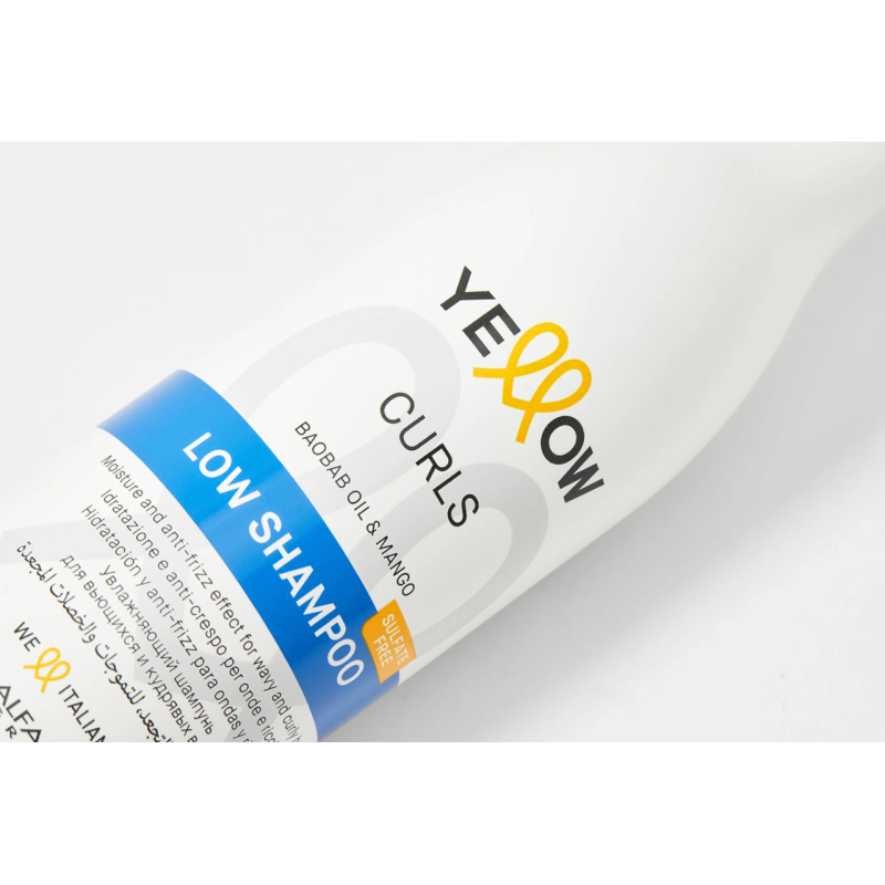 Шампунь для кучерявого волосся Curls Low Shampoo Yellow 500 мл Шампунь для кучерявого волосся Curls Low Shampoo Yellow 500 мл