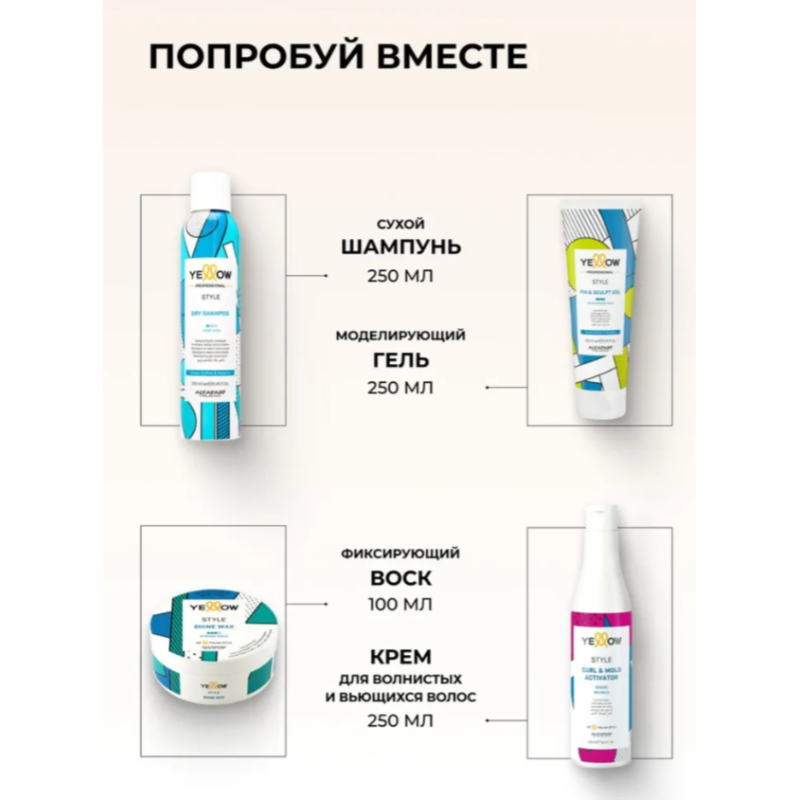 Сухий шампунь Style Dry Shampoo Yellow 250 мл