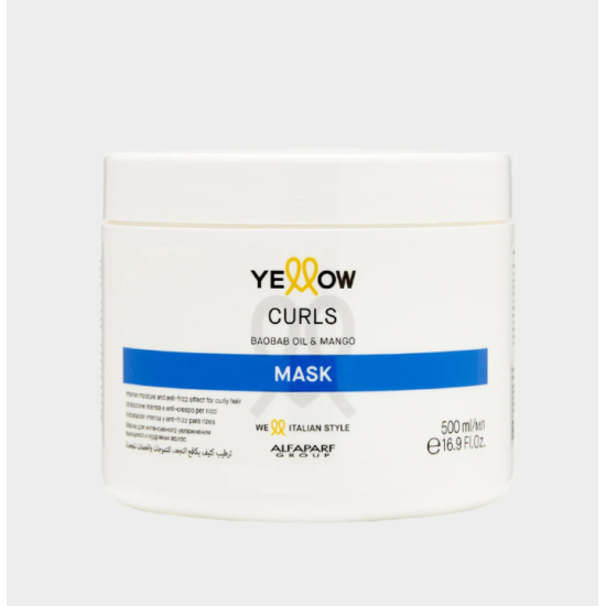 Зволожуюча маска для кучерявого волосся Curls Mask Yellow 500 мл