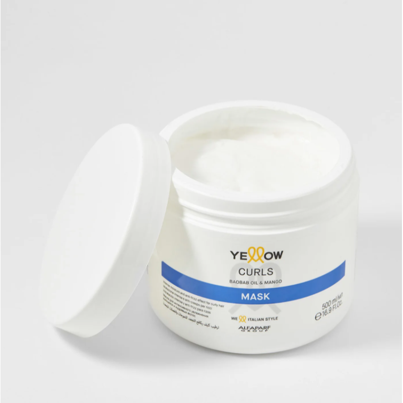 Зволожуюча маска для кучерявого волосся Curls Mask Yellow 500 мл Зволожуюча маска для кучерявого волосся Curls Mask Yellow 500 мл