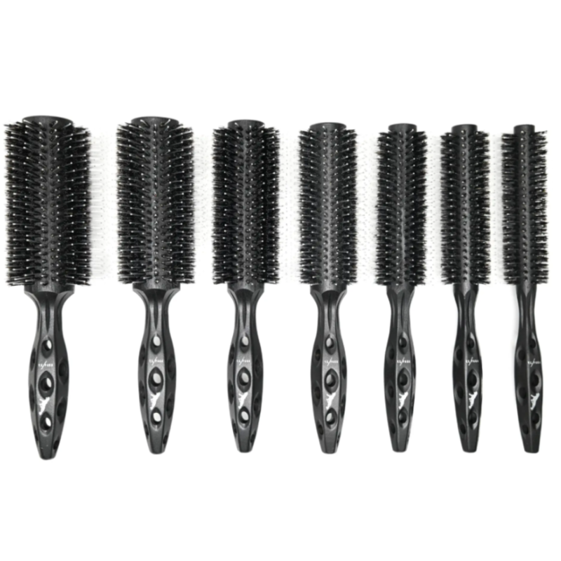 Круглый браш черный Carbon Tiger Brush Y.S.Park Professional 