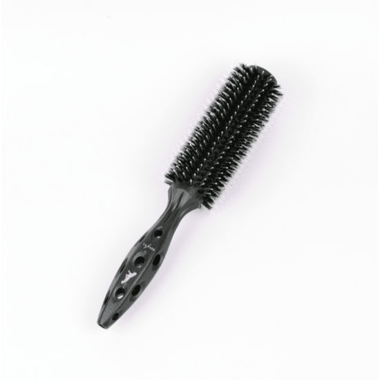 Круглый браш черный Carbon Tiger Brush Y.S.Park Professional 