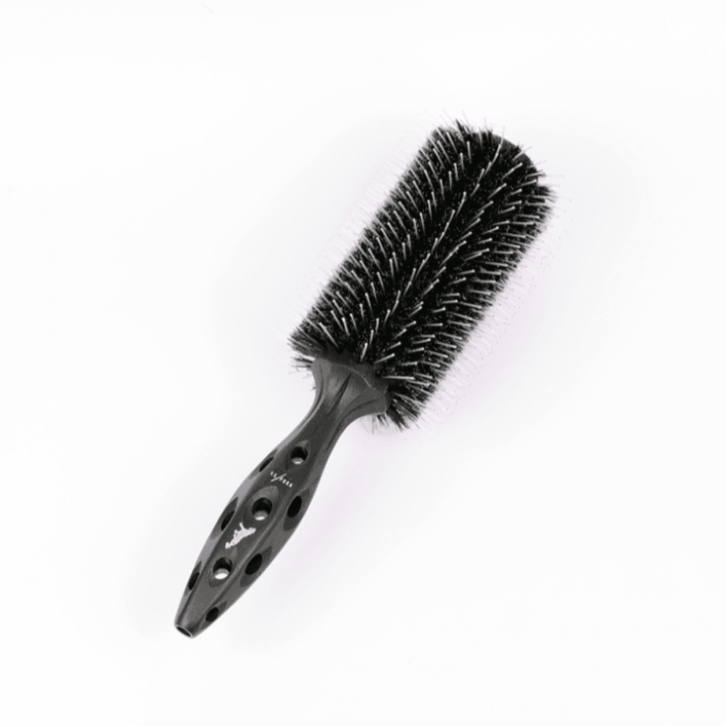 Круглый браш черный Carbon Tiger Brush Y.S.Park Professional 