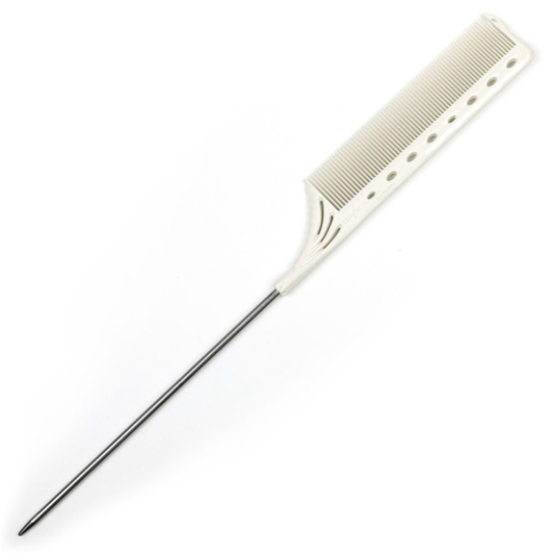 Профессиональная расческа YS-182 Tail Comb White Y.S.Park Professional 