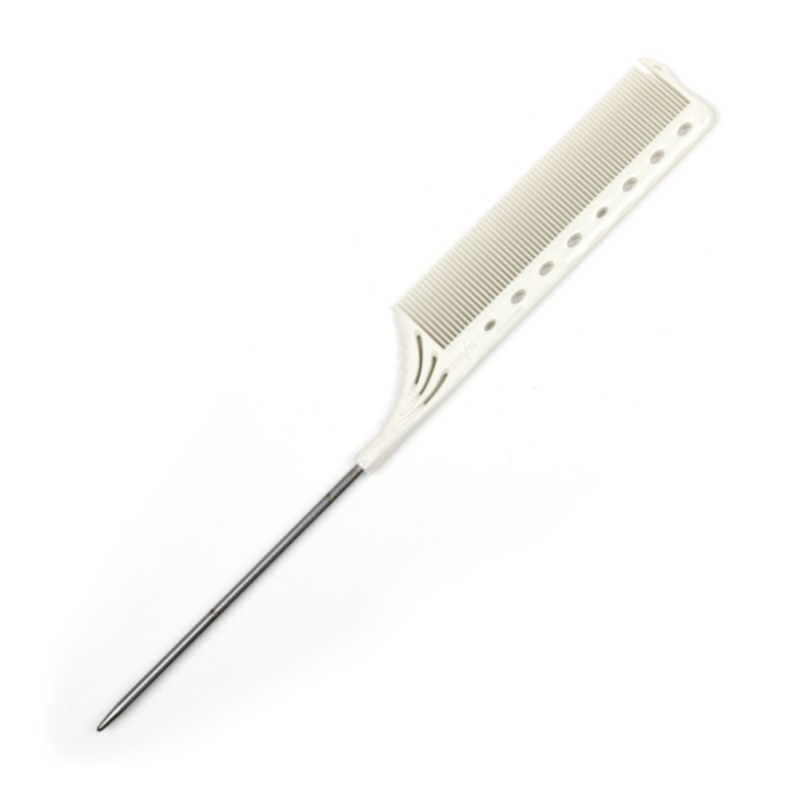 Профессиональная расческа YS-182 Tail Comb White Y.S.Park Professional 