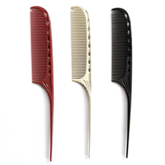 Професійний гребінець з м'яким хвостиком YS-105 Tail Combs Y.S.Park Professional 