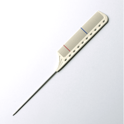 Расческа с металлическим хвостиком и разметкой YS-GT12 Guide Comb Y.S.Park Professional