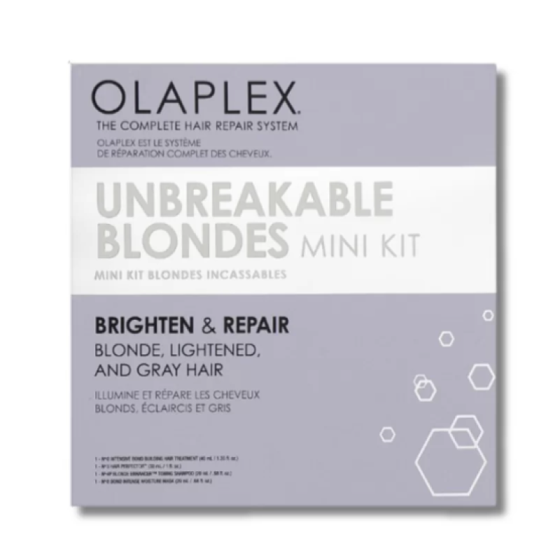 Набор миниатюр для блонда Яркость и обновление Olaplex Unbreakable Blondes Mini Kit